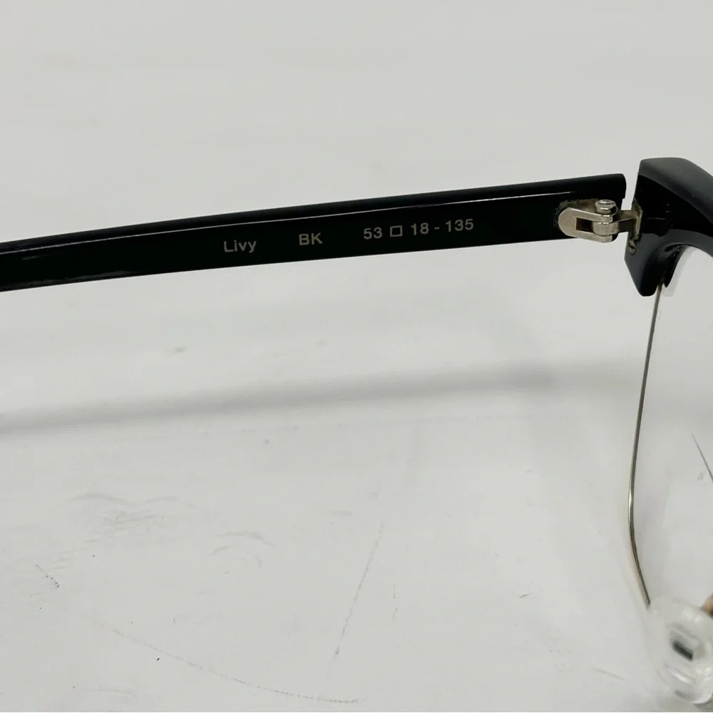 ZAC POSEN Women’s LIVY Eyeglass Frame Black 53-18-135 Half Rim FOR FRAMES ONLY